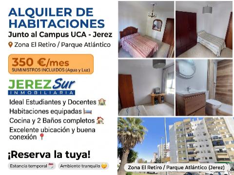 Piso de 4 dormitorios en alquiler en El Retiro - Parque Atlántico - Ronda este, Jerez de la Frontera