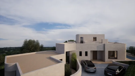 Villa contemporánea con vistas panorámicas y casa de huéspedes privada en Las Alondras, Benalup-Casas Viejas.